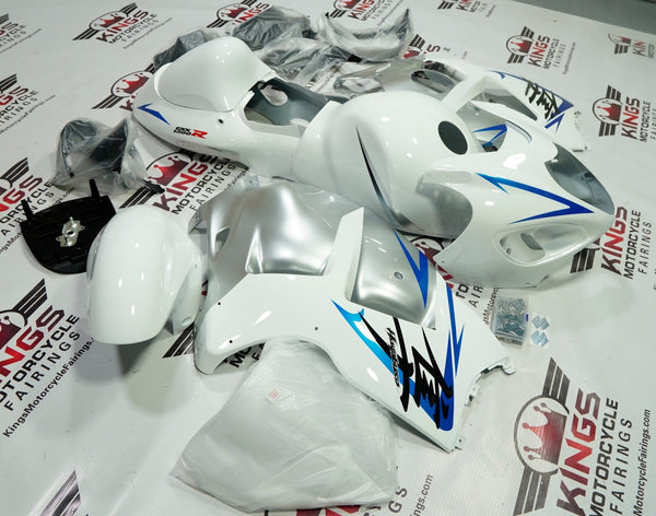 Suzuki Hayabusa (1999-2007) White, Blue, Silver Fairings