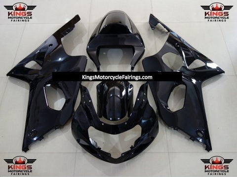 Suzuki GSXR 1000 Fairings (2000-2002) Black at KingsMotorcycleFairings.com