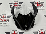 Tank Fairing for Kawasaki Ninja ZX14R (2006-2011) Matte Dark Gray, Gloss Black at KingsMotorcycleFairings.com