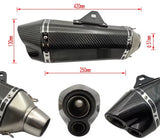 Carbon Fiber Motorcycle Exhaust (420x250mm) Universal at KingsMotorcycleFairings.com 