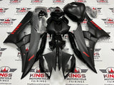 YAMAHA YZF-R6 (2008-2016) Matte Black, Gloss Black, Red Fairings at KingsMotorcycleFairings.com