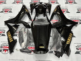 Yamaha R1 Fairings (2002-2003) Black, Gold at KingsMotorcycleFairings.com