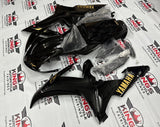 Yamaha YZF-R1 Fairings (2002-2003) Black, Gold at KingsMotorcycleFairings.com