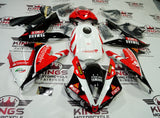 Yamaha YZF-R1 Fairings (2004-2006) Red, White, Black Santander at KingsMotorcycleFairings.com