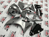 Yamaha R1 Fairings (2012-2014) Matte Silver, Black at KingsMotorcycleFairings.com