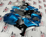 Yamaha YZF-R1 Fairings (2020-2023) Metallic Light Blue, Black, White at KingsMotorcycleFairings.com