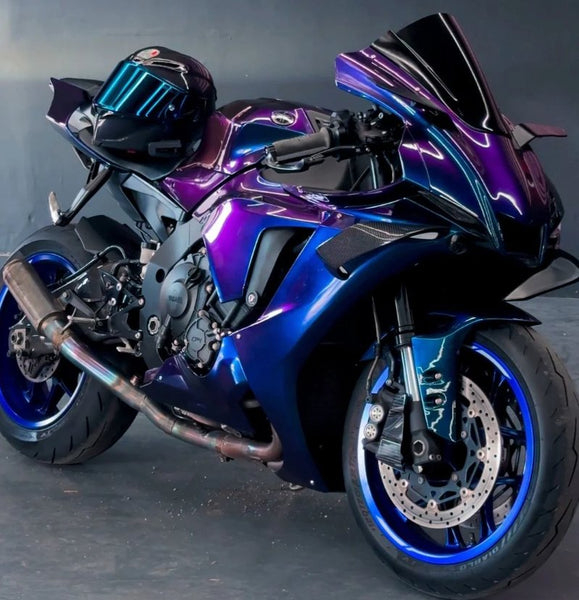 Yamaha R1 Fairings (2020-2024) Blue, Purple Chameleon at KingsMotorcycleFairings.com