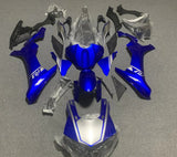 Yamaha R1 Fairings (2020-2024) Blue, Silver at KingsMotorcycleFairings.com