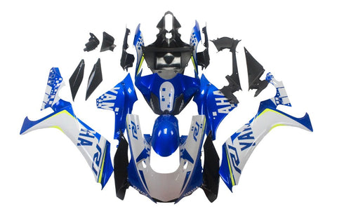 Yamaha R1 Fairings (2020-2024) Blue, White, Neon Yellow at KingsMotorcycleFairings.com