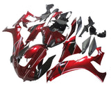 Yamaha R1 Fairings (2020-2024) Candy Red, Black, White at KingsMotorcycleFairings.com