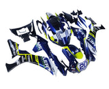 Yamaha R1 Fairings (2020-2024) Dark Blue, White, Yellow, Black at KingsMotorcycleFairings.com