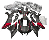 Yamaha R1 Fairings (2020-2024) Faux Carbon Fiber, Candy Red at KingsMotorcycleFairings.com