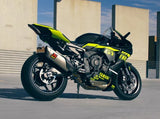 Yamaha R1 Fairings (2020-2024) Matte Black, Neon Yellow at KingsMotorcycleFairings.com