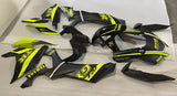 Yamaha R1 Fairings (2020-2024) Matte Black, Neon Yellow at KingsMotorcycleFairings.com