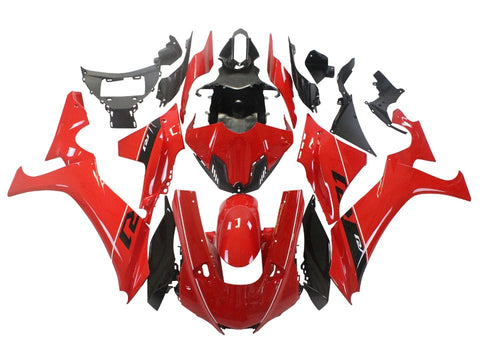 Yamaha R1 Fairings (2020-2024) Red, White Stripe at KingsMotorcycleFairings.com