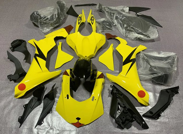 Yamaha R1 Fairings (2020-2024) Yellow Pikachu at KingsMotorcycleFairings.com