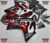 Yamaha R3 Fairings (2015-2018) Candy Red, White, Black at KingsMotorcycleFairings.com