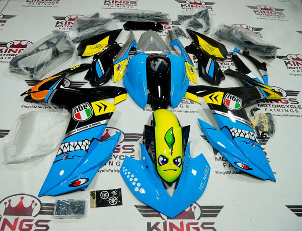 Yamaha R3 Fairings (2015-2018) Light Blue Shark at KingsMotorcycleFairings.com