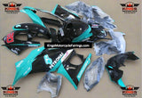 Yamaha R3 Fairings (2019-2024) Black, Turquoise Petronas at KingsMotorcycleFairings.com