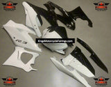 Yamaha R3 Fairings (2019-2024) White, Black Split at KingsMotorcycleFairings.com