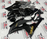 Yamaha R6 Fairings (2008-2016) Black, Matte Black, Gold at KingsMotorcycleFairings.com