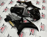 Yamaha R1 Fairings (2002-2003) Black, Gold at KingsMotorcycleFairings.com