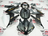 Yamaha YZF-R1 Fairings (2004-2006) Matte Black, Gold at KingsMotorcycleFairings.com