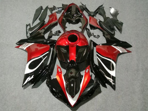 Yamaha YZF-R1 Fairings (2007-2008) Black, Candy Red, White at KingsMotorcycleFairings.com