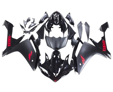 Yamaha YZF-R1 Fairings (2007-2008) Black, Red, Matte Black at KingsMotorcycleFairings.com