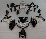 Yamaha YZF-R1 Fairings (2007-2008) Black, White, Yellow Fish at KingsMotorcycleFairings.com