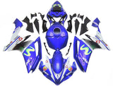 Yamaha R1 Fairings (2007-2008) Blue, White Eneos at KingsMotorcycleFairings.com