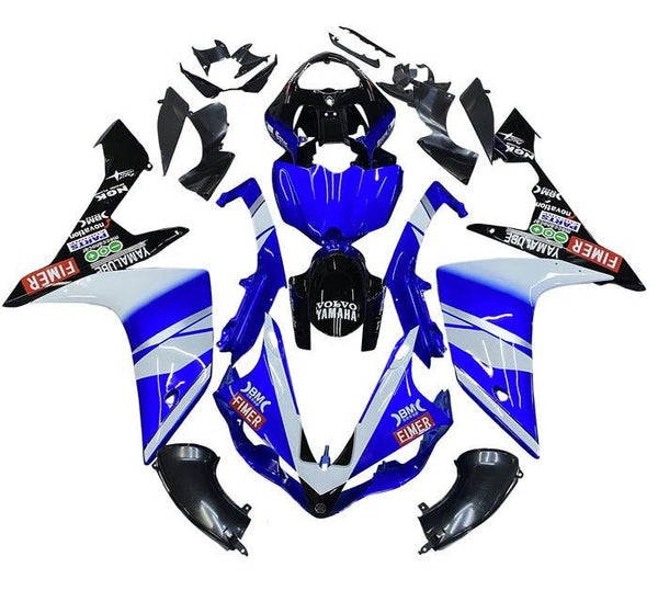 Yamaha YZF-R1 Fairings (2007-2008) Blue, White, Black, Fimer at KingsMotorcycleFairings.com