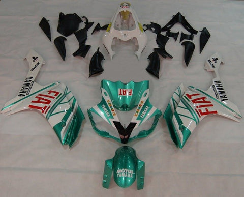 Yamaha YZF-R1 Fairings (2007-2008) Green, White, Red, Fiat at KingsMotorcycleFairings.com