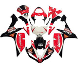 Yamaha YZF-R1 Fairings (2007-2008) Red, Black, White Santander at KingsMotorcycleFairings.com