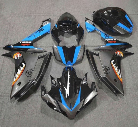 Yamaha YZF-R1 Fairings (2007-2008) Silver, Black, Blue, Shark at KingsMotorcycleFairings.com