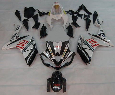 Yamaha YZF-R1 Fairings (2007-2008) White, Black, Silver FIAT at KingsMotorcycleFairings.com