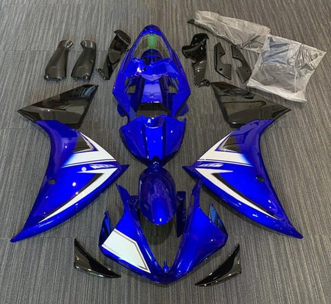 Yamaha YZF-R1 Fairings (2009-2011) Blue, White, Black, Silver at KingsMotorcycleFairings.com