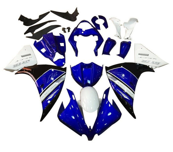 Yamaha YZF-R1 Fairings (2009-2011) Blue, White, GYTR at KingsMotorcycleFairings.com