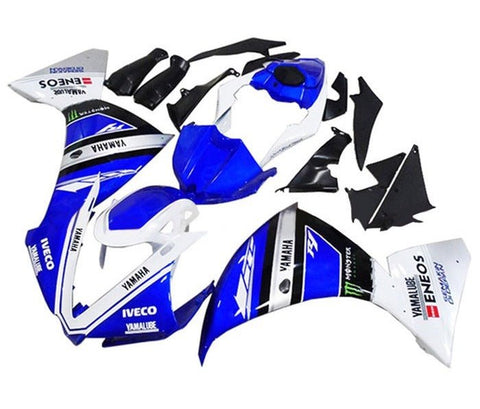 Yamaha YZF-R1 Fairings (2009-2011) Blue, White, Iveco at KingsMotorcycleFairings.com