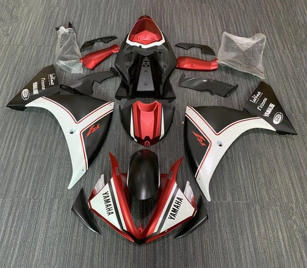 Yamaha YZF-R1 Fairings (2009-2011) Matte Black, Red, White at KingsMotorcycleFairings.com