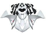 Yamaha YZF-R1 Fairings (2009-2011) Silver, White at KingsMotorcycleFairings.com