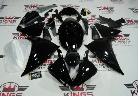 Yamaha YZF-R1 Fairings (2012-2014) Black at KingsMotorcycleFairings.com