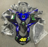 Yamaha YZF- R1 Fairings (2015-2019) Black, Blue, Monster Energy at KingsMotorcycleFairings.com