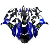 Yamaha R1 Fairings (2015-2019) Blue, Black, Monster Energy at KingsMotorcycleFairings.com