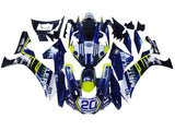 Yamaha R1 Fairings (2015-2019) Blue, Yellow, White Eagles at KingsMotorcycleFairings.com