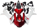 Yamaha YZF- R1 Fairings (2015-2019) Candy Red, White at KingsMotorcycleFairings.com