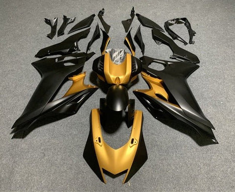 Yamaha YZF- R1 Fairings (2015-2019) Gold, Matte Black at KingsMotorcycleFairings.com