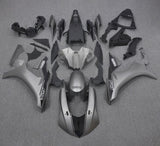 Yamaha YZF- R1 Fairings (2015-2019) Matte Gray, Matte Black at KingsMotorcycleFairings.com