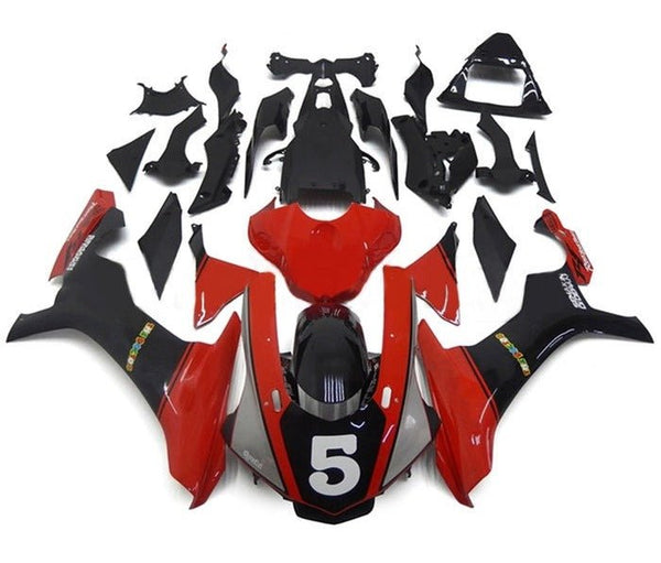 Yamaha YZF- R1 Fairings (2015-2019) Red, Black, Gray, #5 at KingsMotorcycleFairings.com