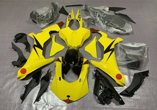 Yamaha R1 Fairings (2015-2019) Yellow Pikachu at KingsMotorcycleFairings.com